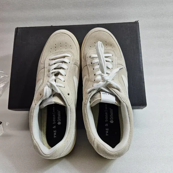 Rag & Bone Retro Court Sneaker Sz 11 - Macadamia Suede